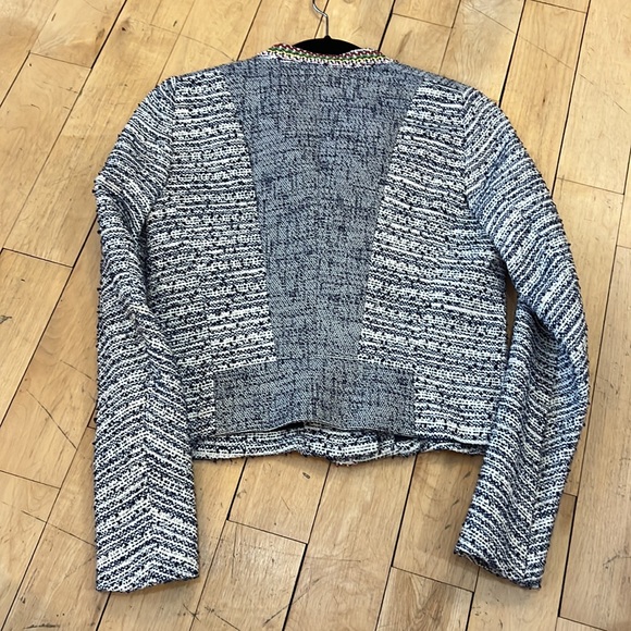 Maje Tweed Embellished Jacket Sz FR 36 - Picture 7 of 16